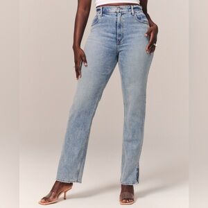 Abercrombie Curve Love Ultra High Rise 90s Straight Jean